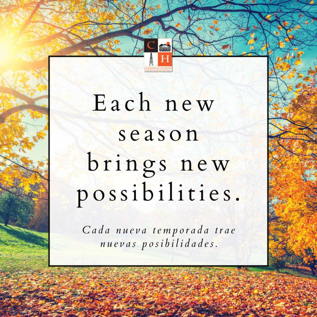 Each new season brings new possibilities
