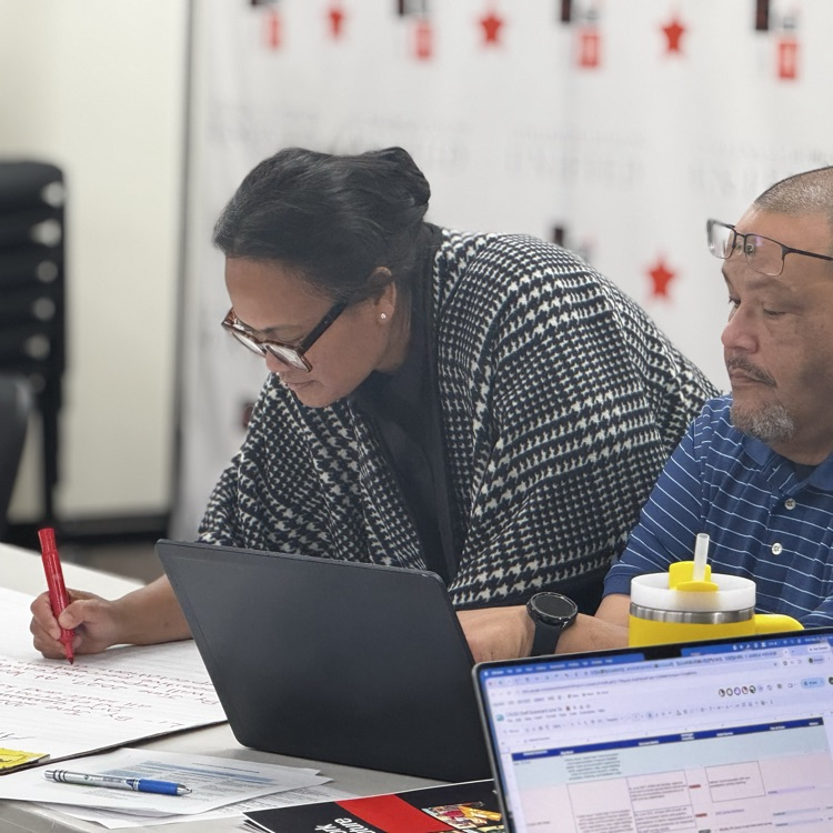CHUSD administrators work on the Framework for the Future Scorecard