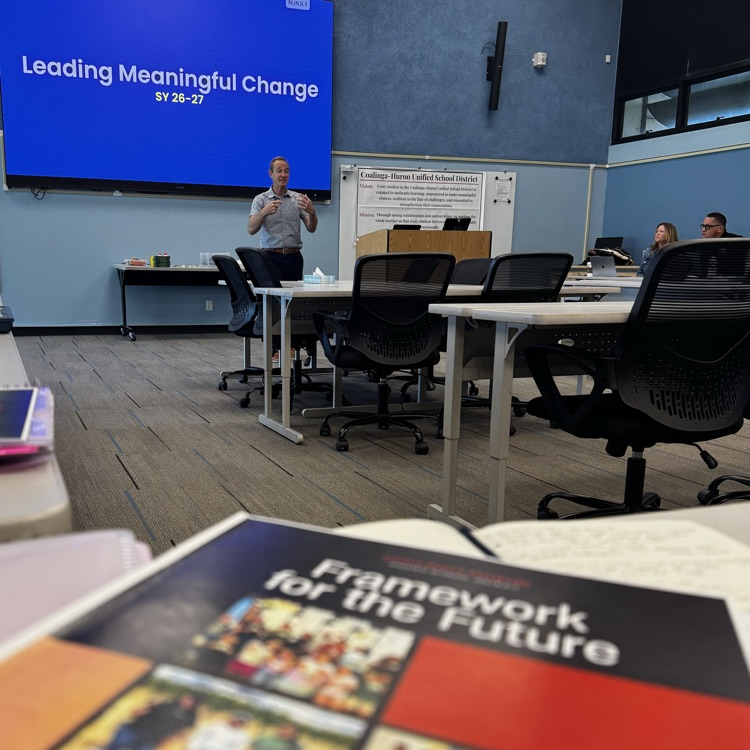 Jesse with Learner-Centered Collaborative kicks of the 2026-27 Guiding Coalition 