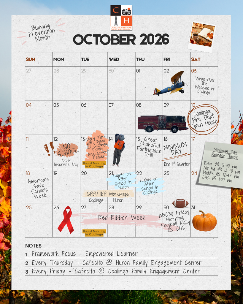 October 2026 calendar