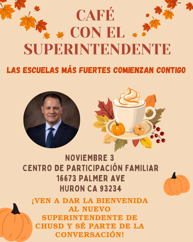Coffee With The Superintendent