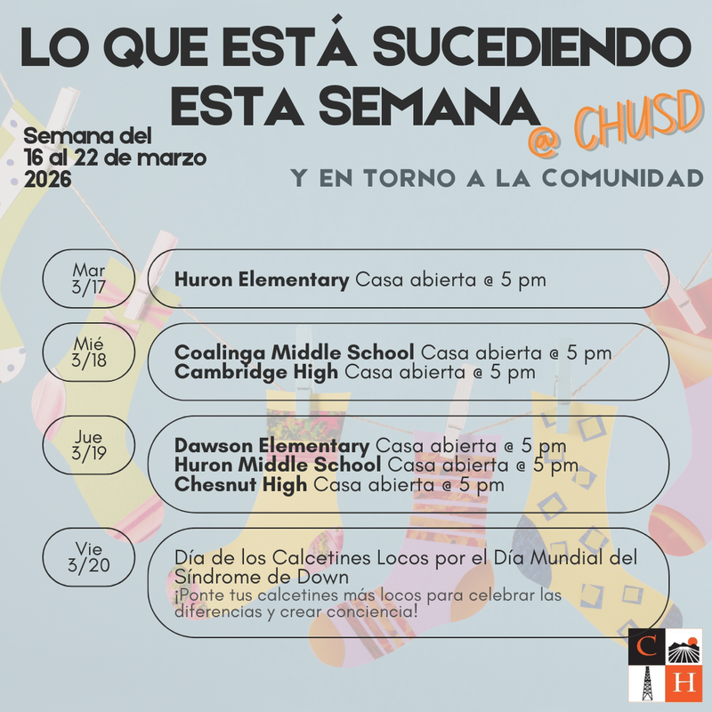 Happening this Week - Mar 16-22, 2026 in Spanish