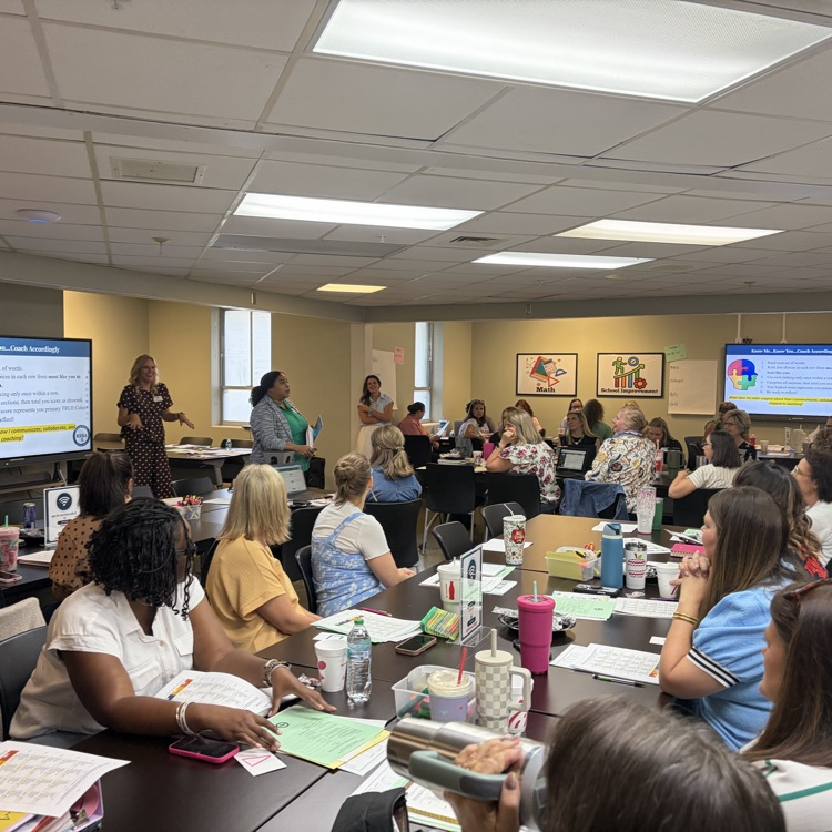 Workshop learning about literacy coaching