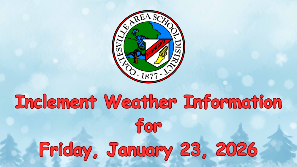 Inclement Weather Info Banner for 2/23/26