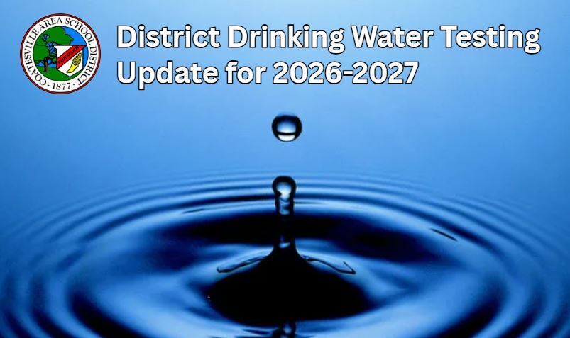 District Drinking Water Testing Update for 2026-2027