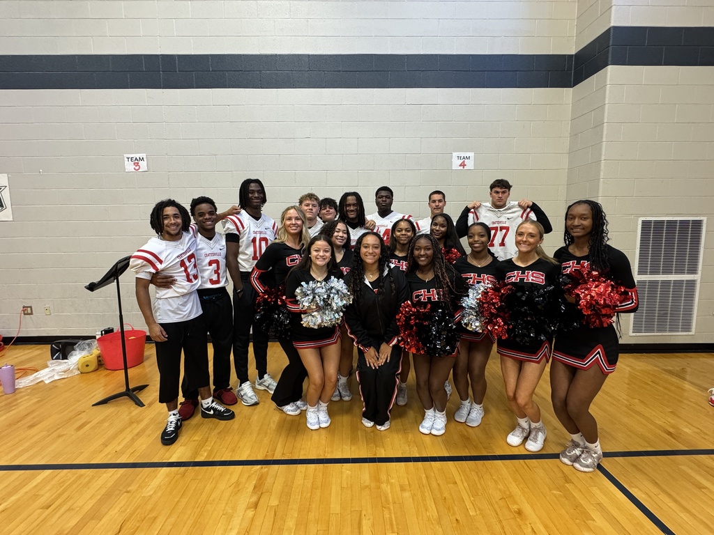 Football Players and Cheerleaders