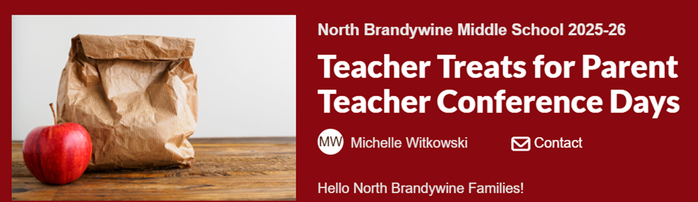 Teacher Treats for Conference Days