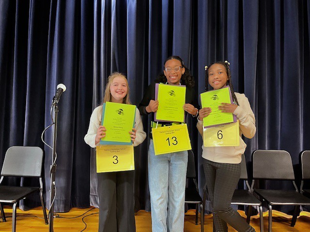 5th Grade Spelling Bee Winners
