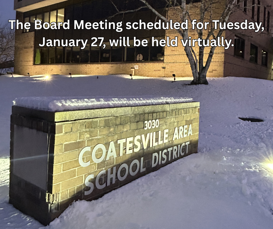 January 27, 2026 Board Meeting to be held virtually