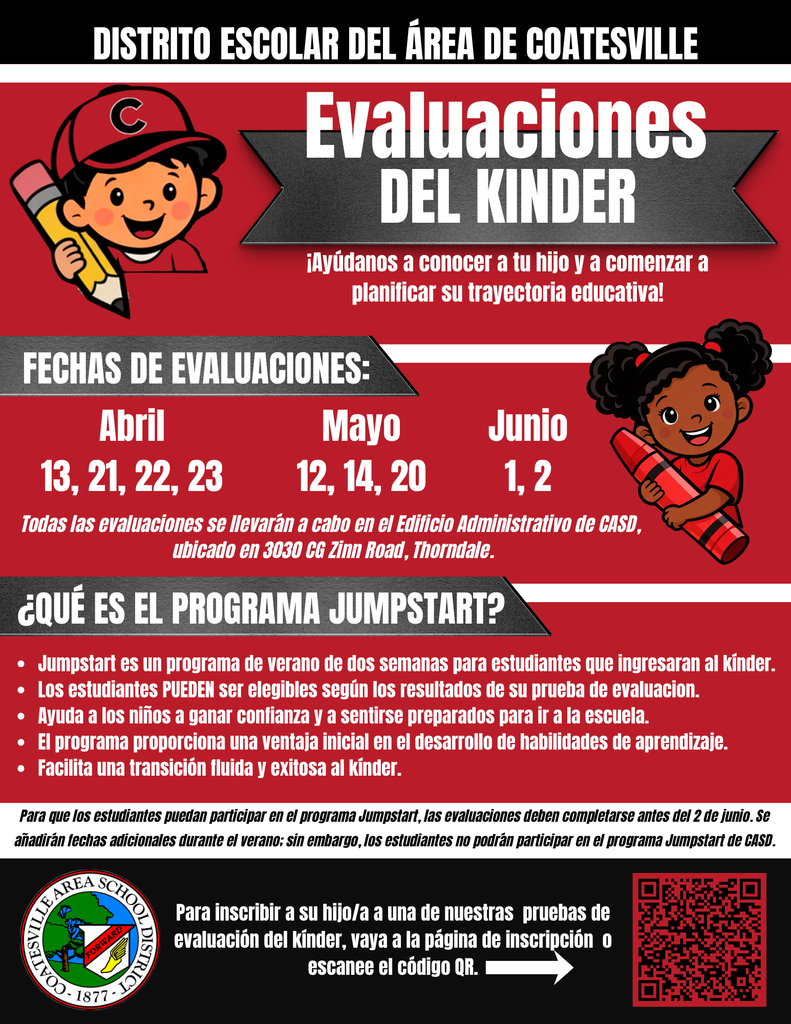 Kindergarten Screenings Flyer (Spanish)