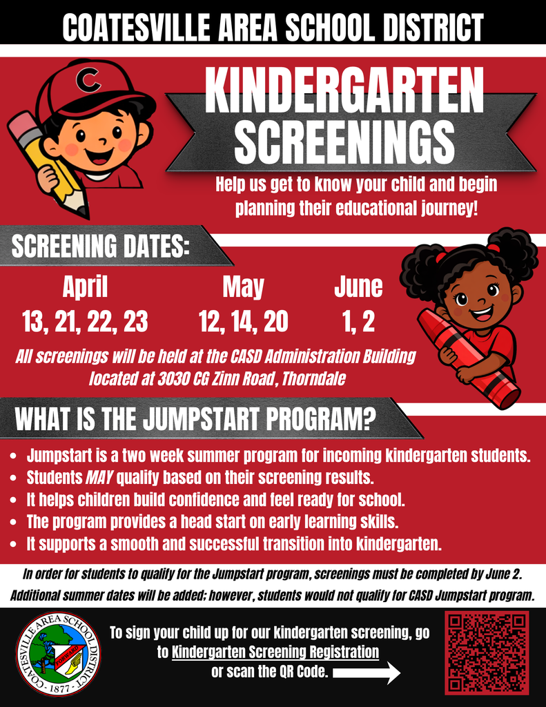 Kindergarten Screenings Flyer (English)