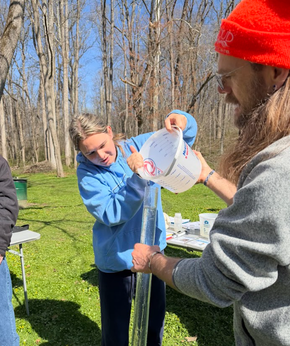 Students conducting environmental sciences experiments at Hibernia Park #1