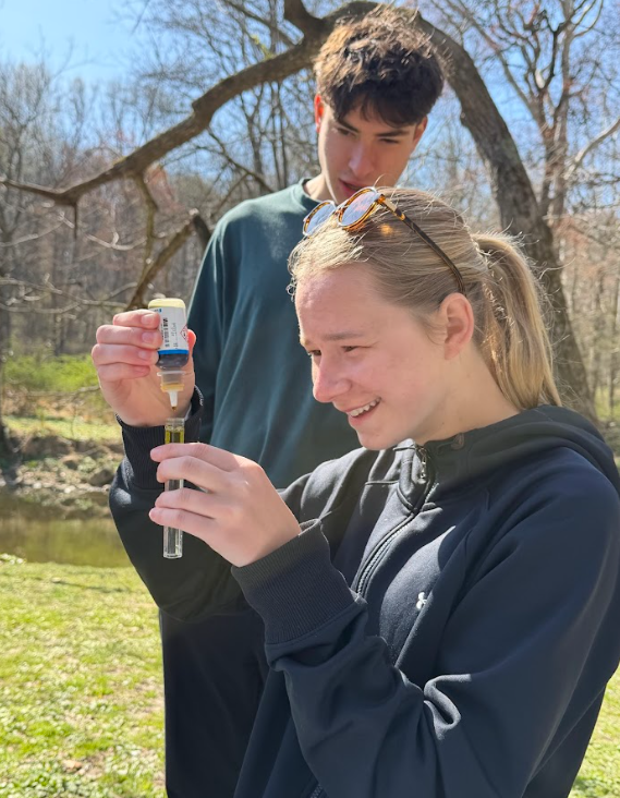 Students conducting environmental sciences experiments at Hibernia Park #7