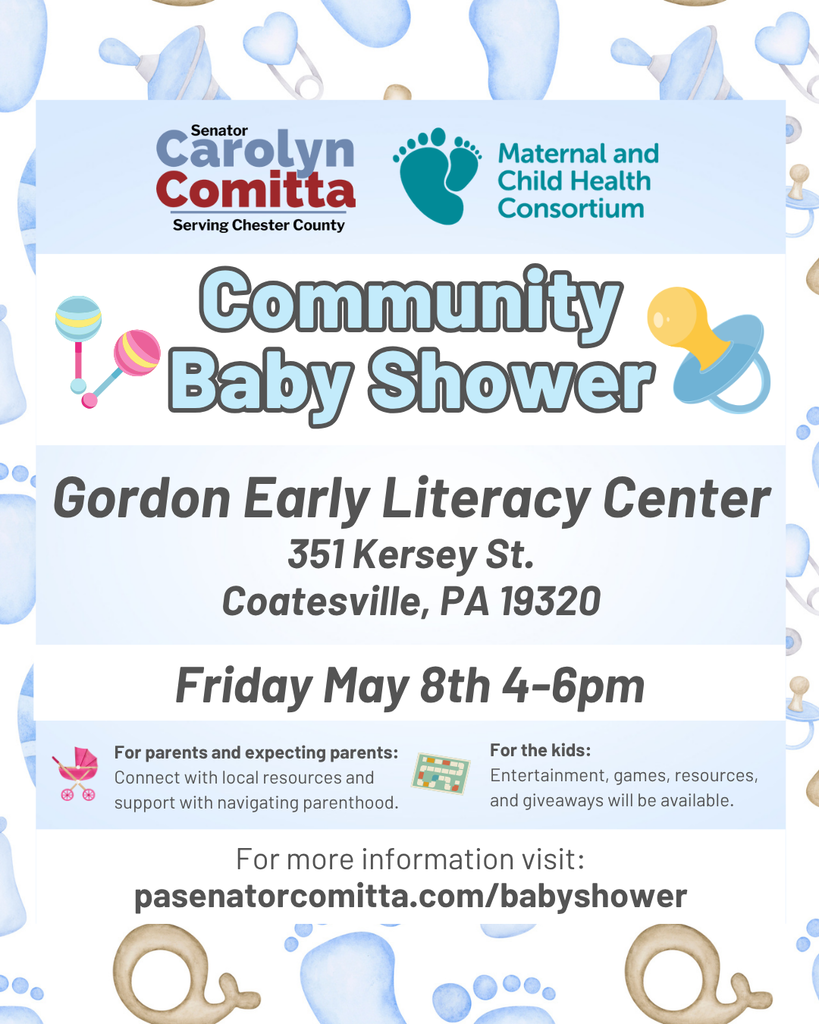 Comitta Baby Shower flyer (English)