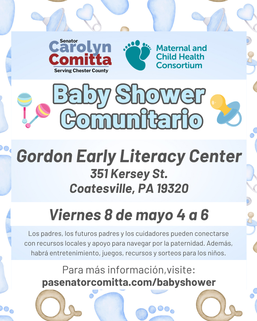 Comitta Baby Shower flyer (Spanish)