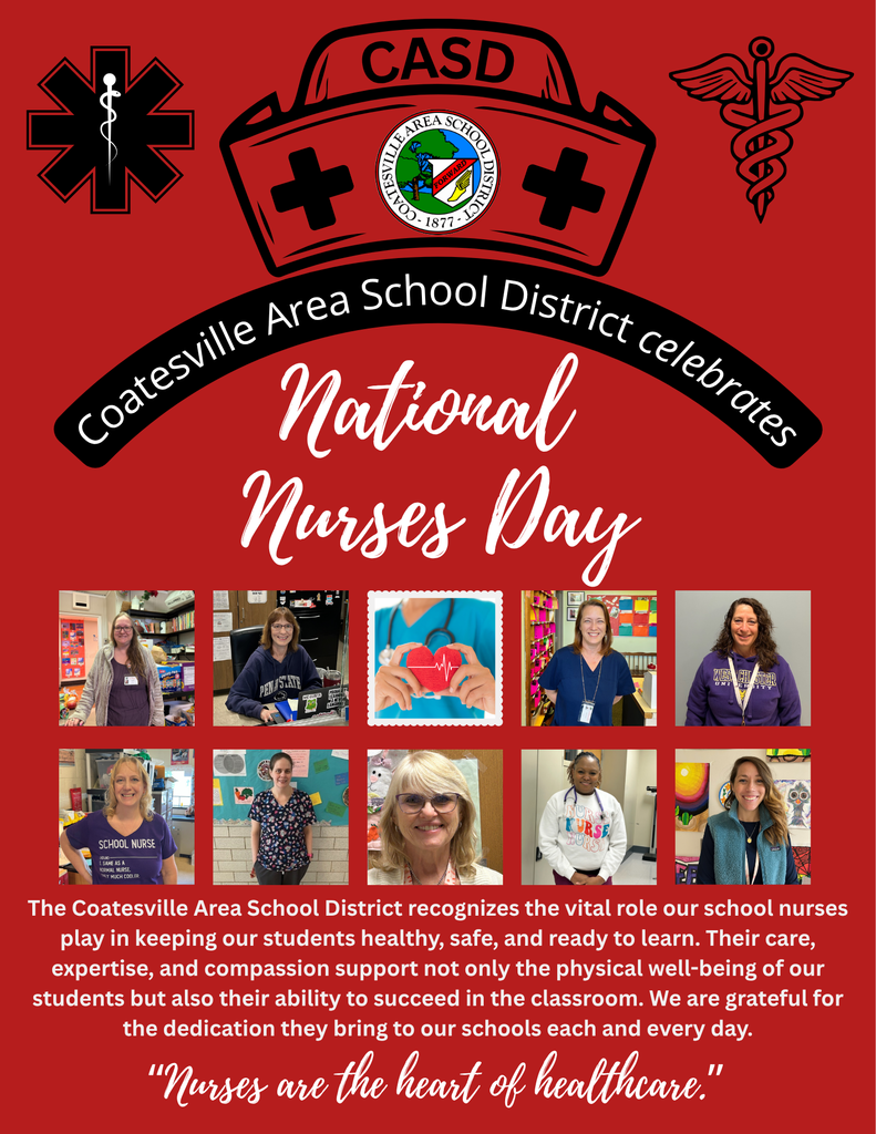 CASD National Nurses Day flyer for 2026 featuring pictures of all of our school nurses.