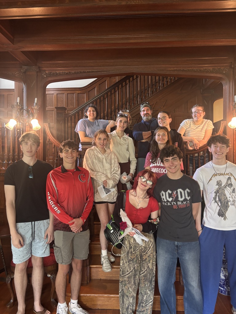 Students from Historic Research and Preservation classes on a walking tour of Coatesville picture #4.