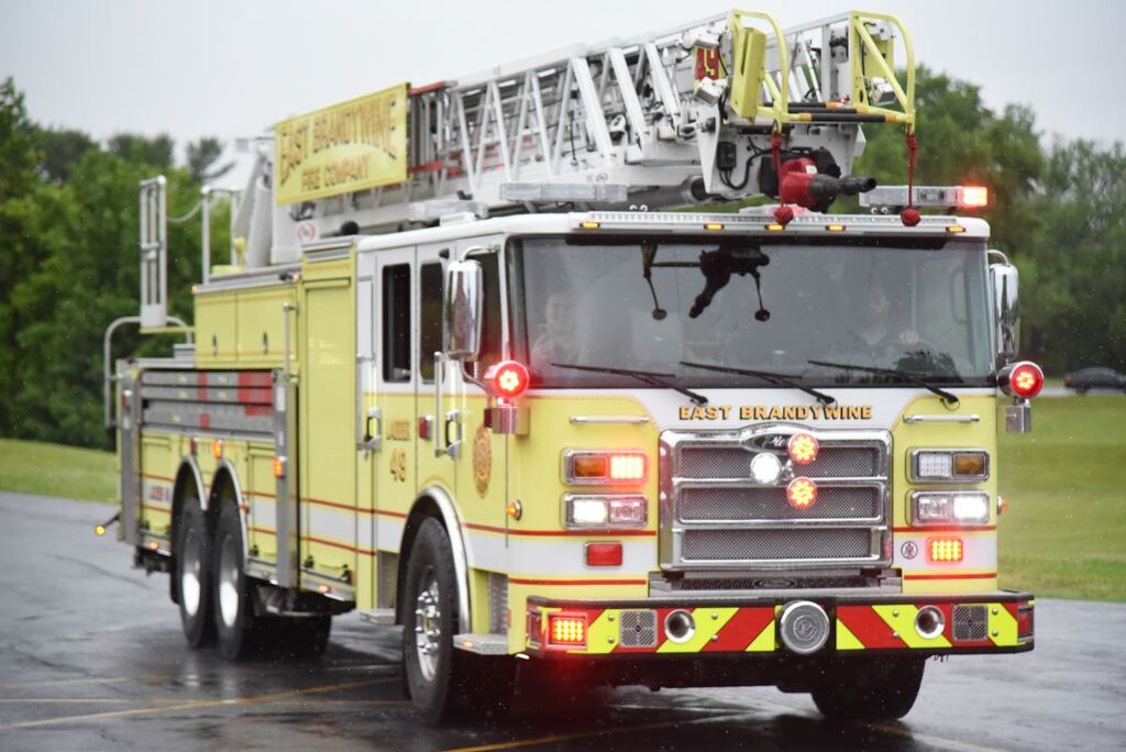Fire Truck arriving at Reeceville Elementary #2