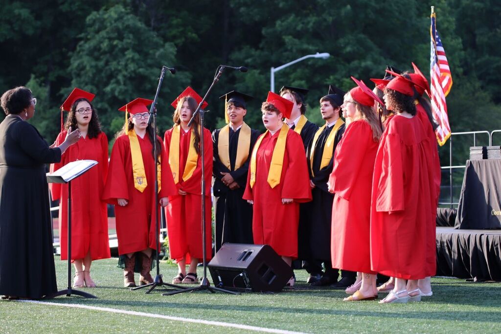 Meistersingers perform at graduation.