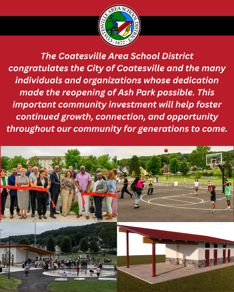 CASD congratulations on the reopening of Ash Park.