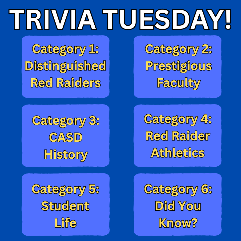 Trivia Tuesday Six Categories (English)