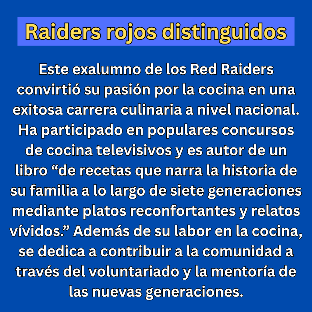 Trivia Tuesday Week 1 Prompt -- Distinguished Red Raiders (Spanish)