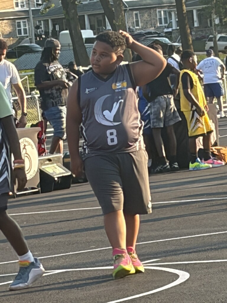 Summer Snapshots 2026 -- Elijah Proctor at the Hoops Dreams Academy at Ash Park.