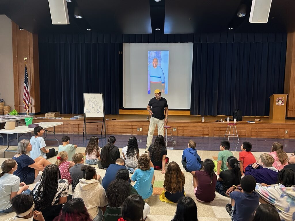 E.B. Lewis visits Rainbow Elementary 2026 summer program pic #3