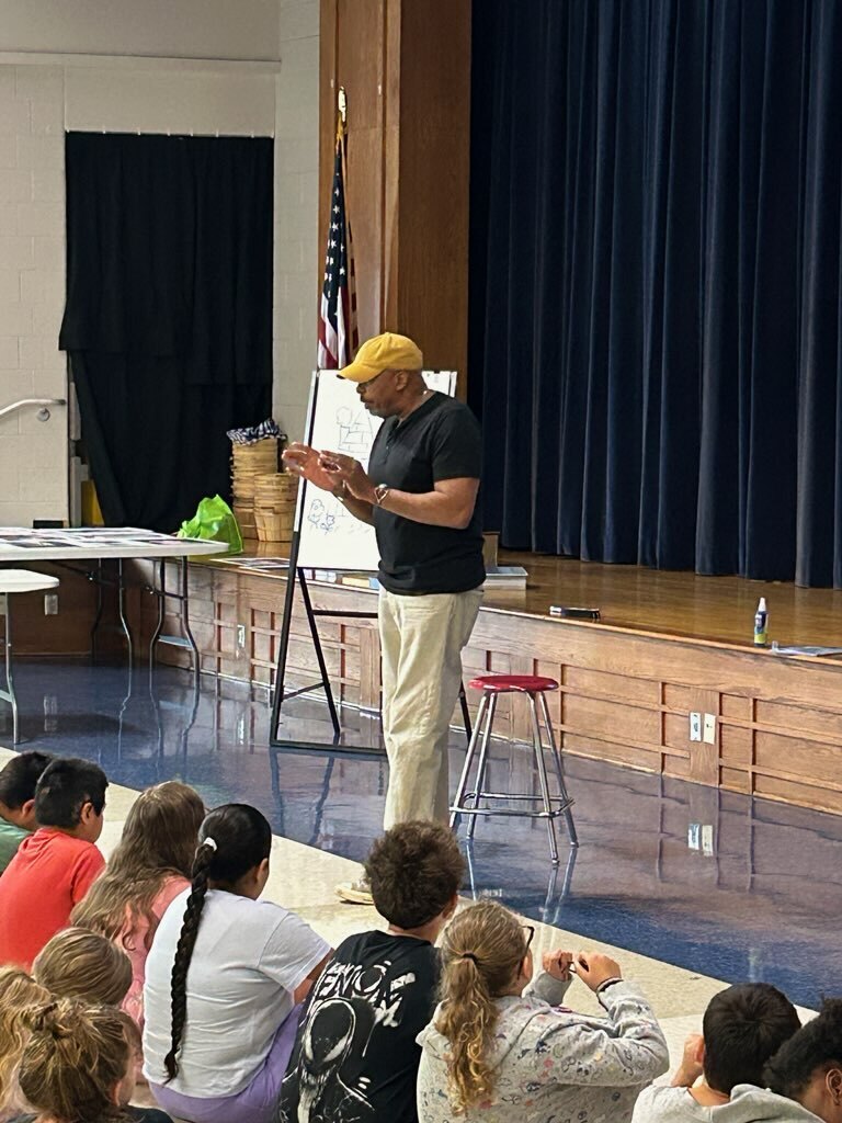 E.B. Lewis visits Rainbow Elementary 2026 summer program pic #2