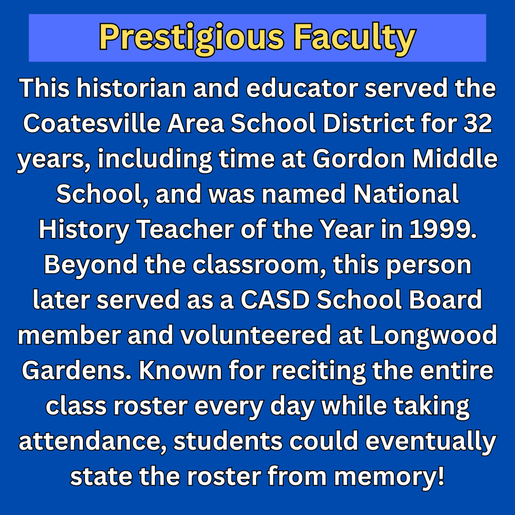 Trivia Tuesday Week 2 Prompt--Prestigious Faculty (English)