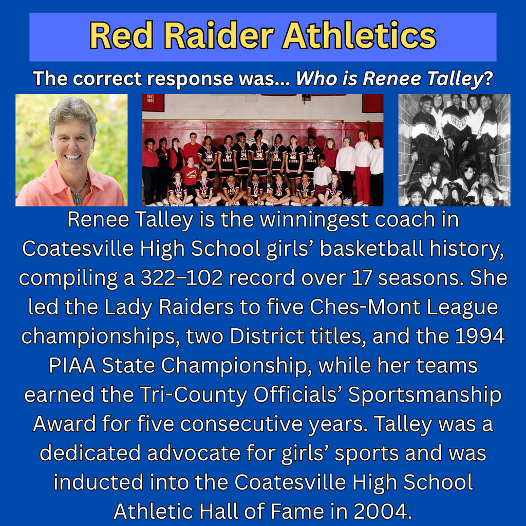 Trivia Tuesday Week 4 Answer -- Who is Renee Talley? (English)