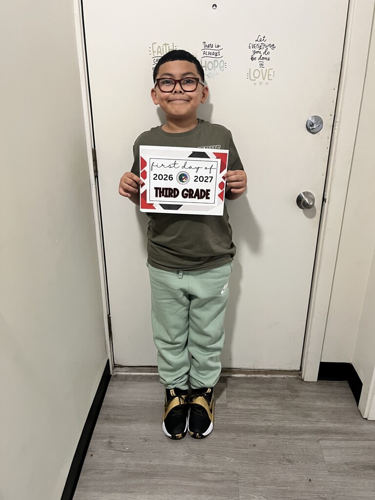 First Day of School at Doe Run: Aaron Astudillo