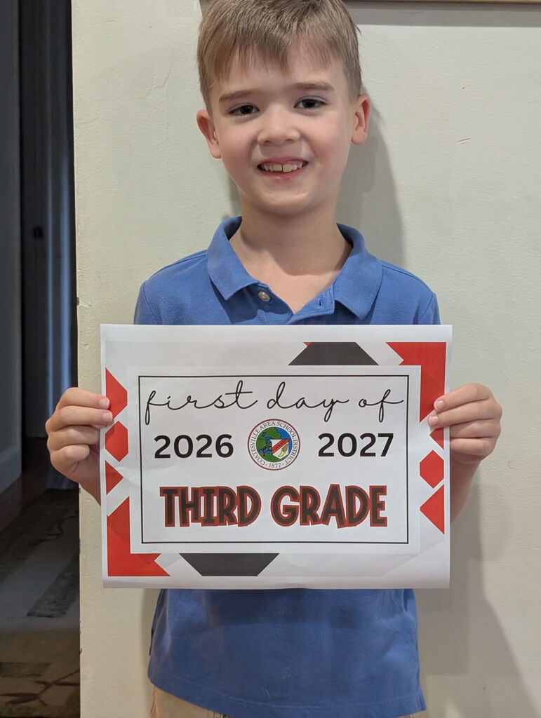 First Day of School at Doe Run: Finn Brown