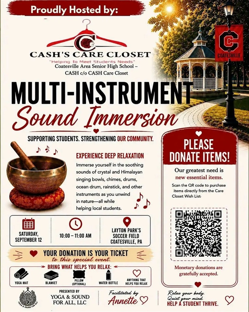 CASH Care Closet Sound Immersion flyer 2026 (English)