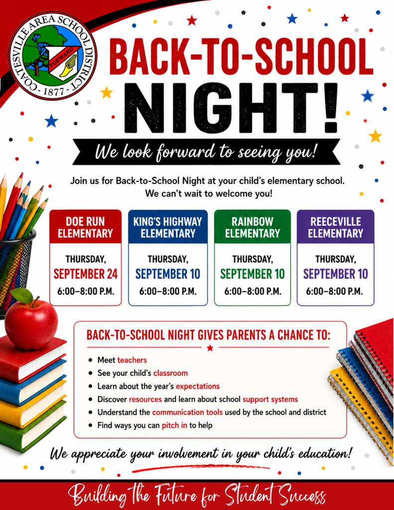 Elementary Back-to-School Night flyer (English)