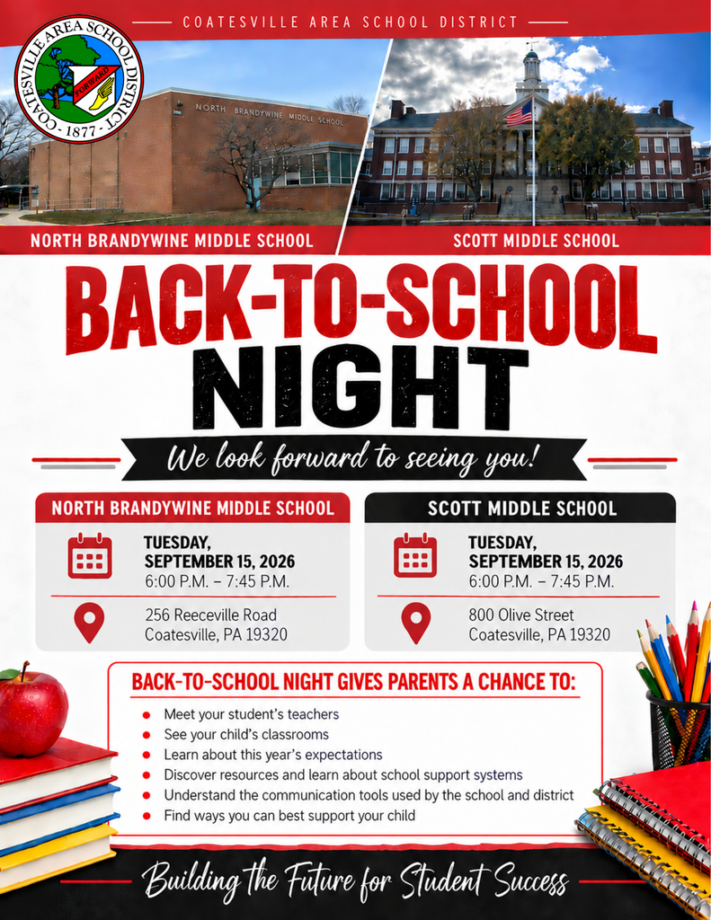 Middle School Back-to-School Night flyer 2026 (English)