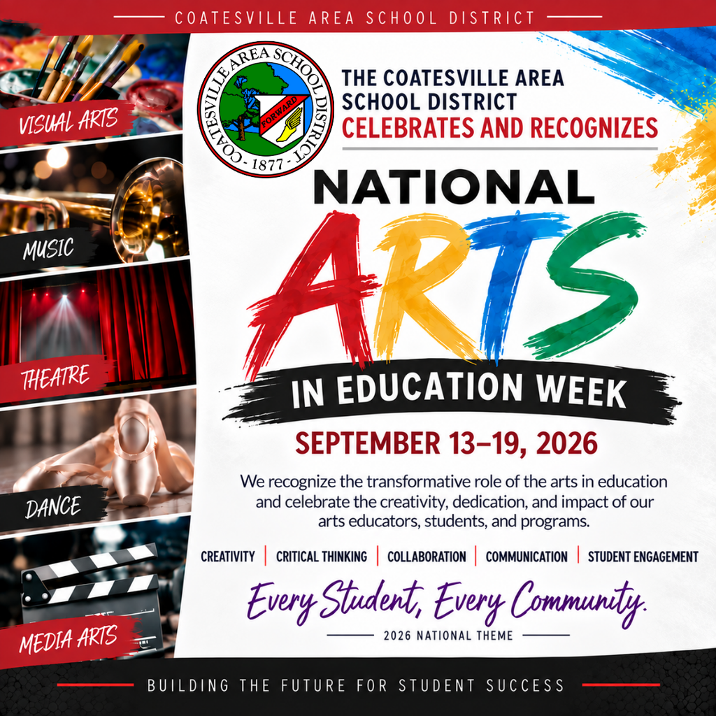 2026 National Arts in Education recognition graphic (English)