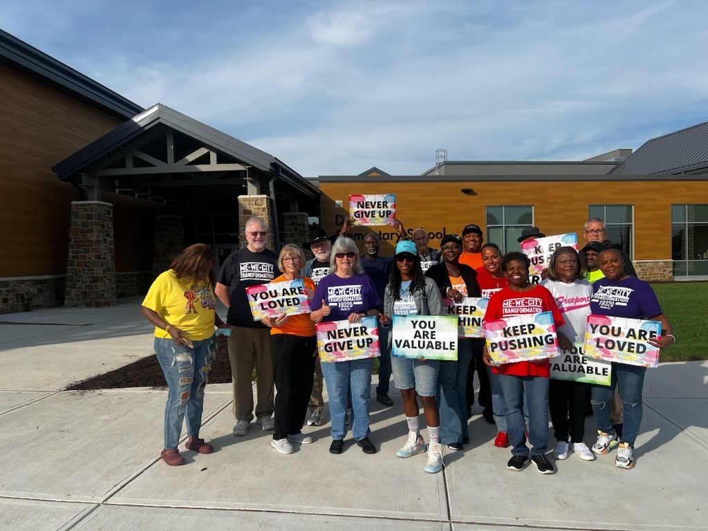 Me We City greeting students at Doe Run Elementary on Friday, October 2, 2026 pic#1