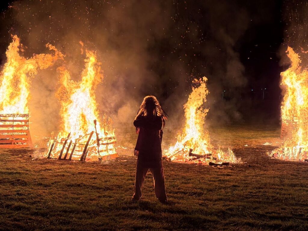 Homecoming bonfire on Wednesday, October 7, pic#4