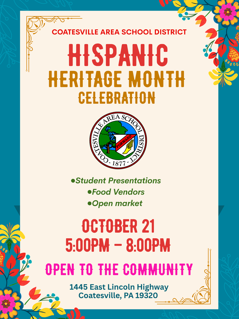 Hispanic Heritage Month Celebration flyer (English)