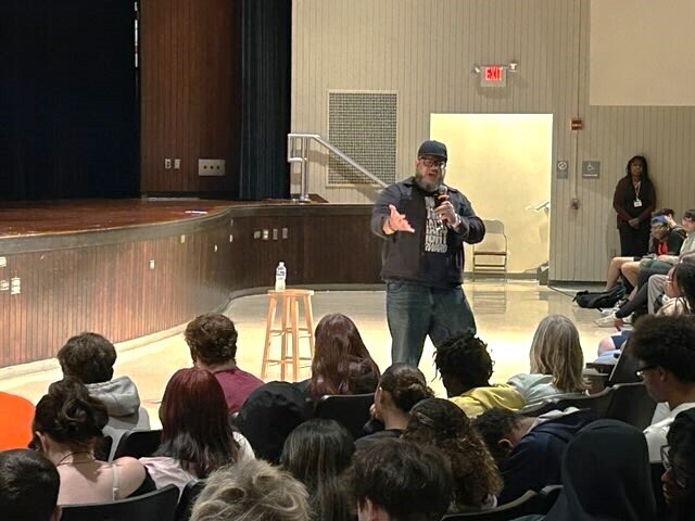 Motivational speaker Carlos Ojeda Jr. visits Coatesville Area Senior High School on Friday, October 16, pic#3