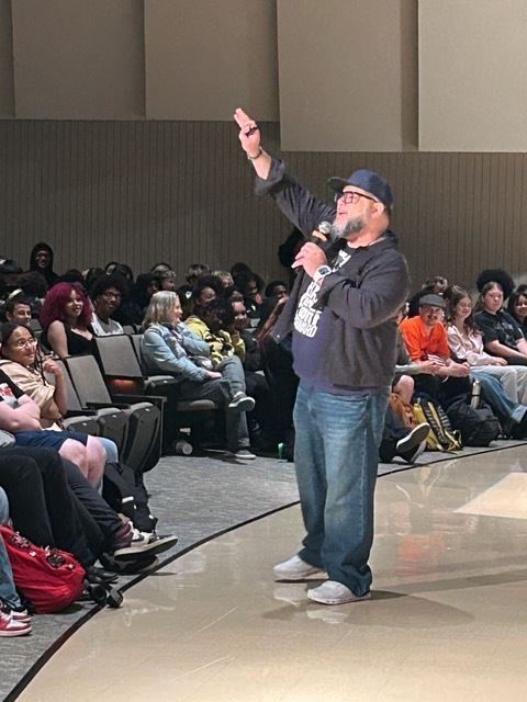 Motivational speaker Carlos Ojeda Jr. visits Coatesville Area Senior High School on Friday, October 16, pic#1