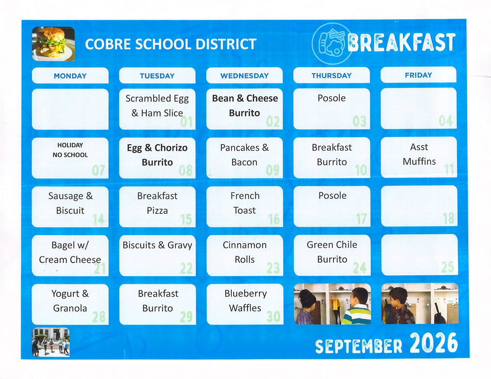Breakfast Menu