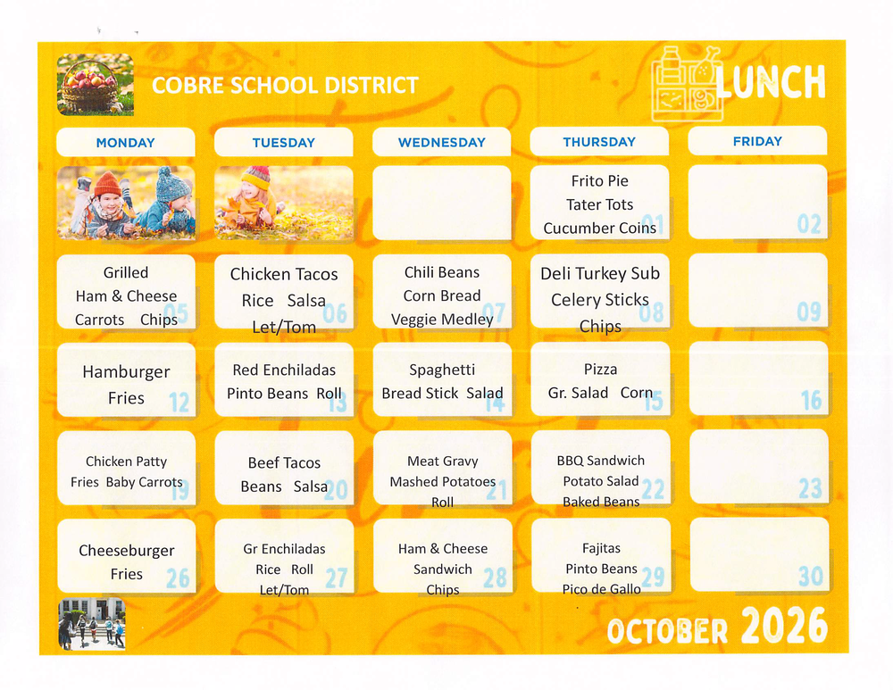 lunch Menu