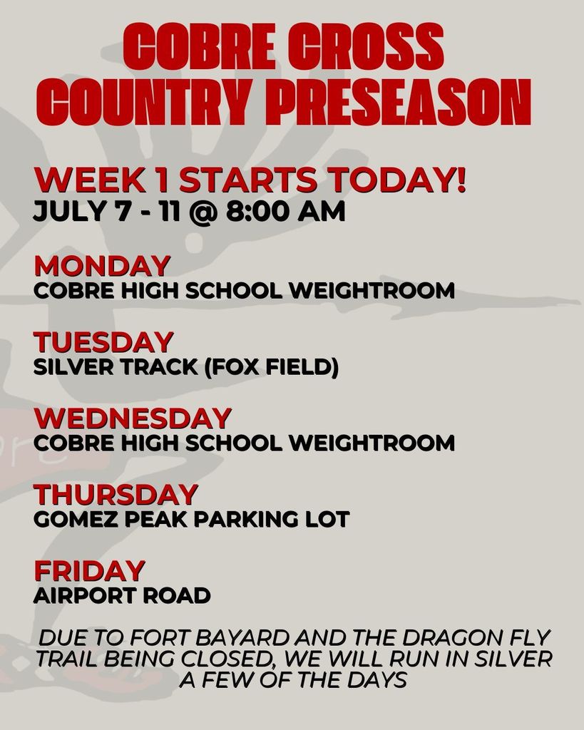 XC Preseason 2025 week 1