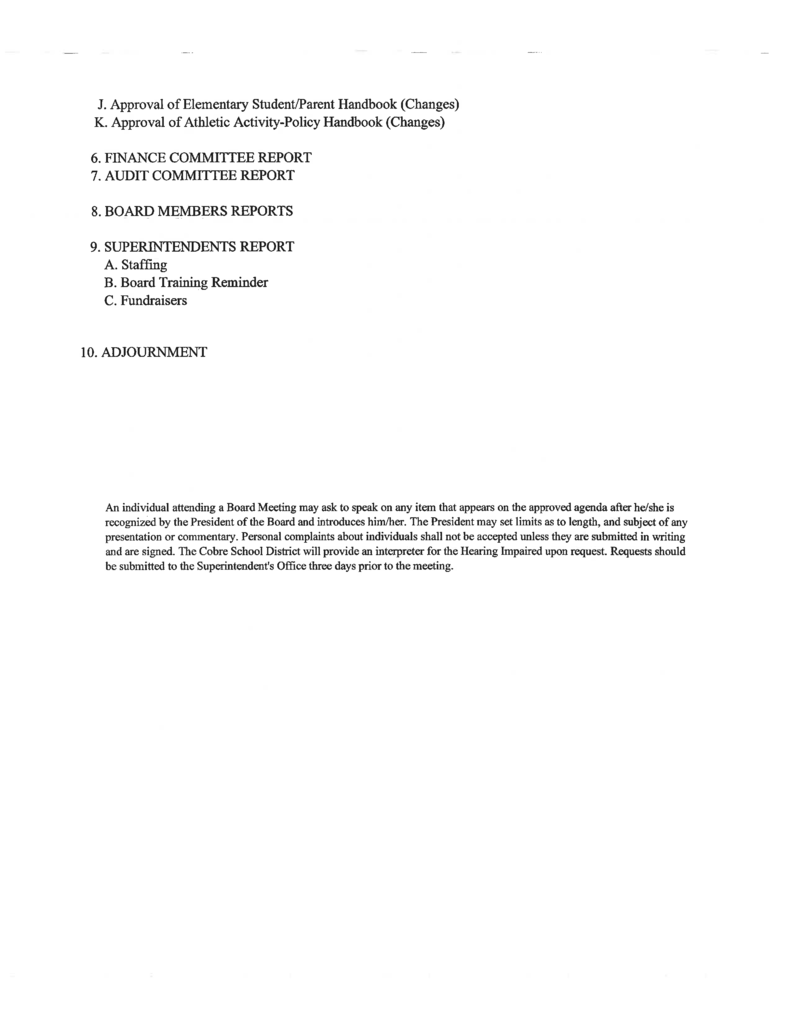 Agenda Page 2