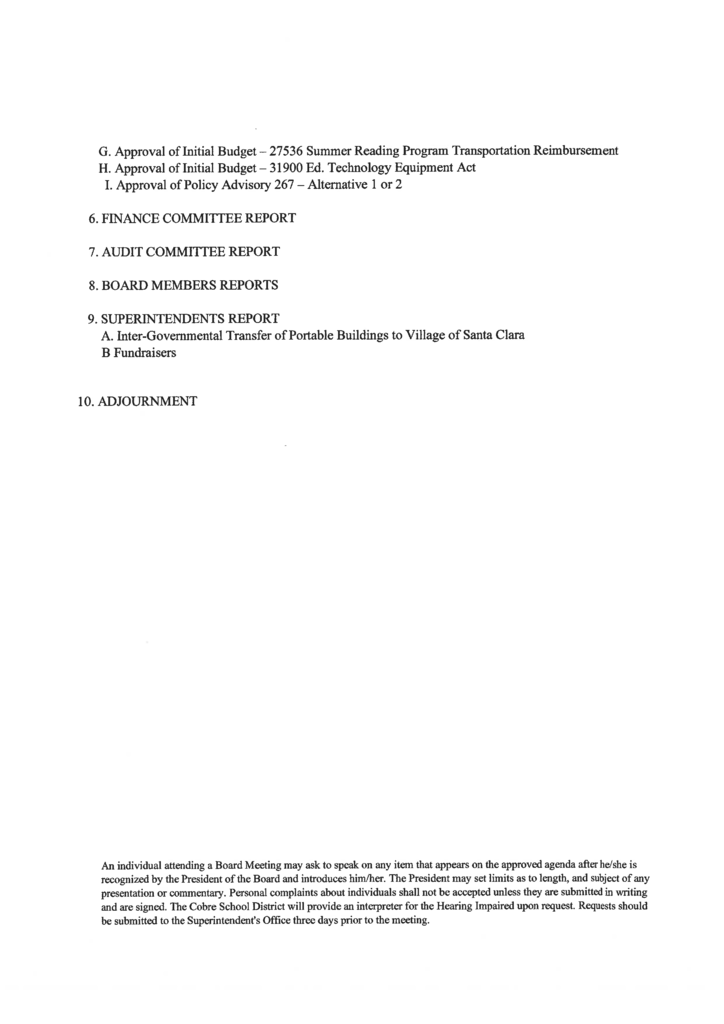 Agenda Page 2