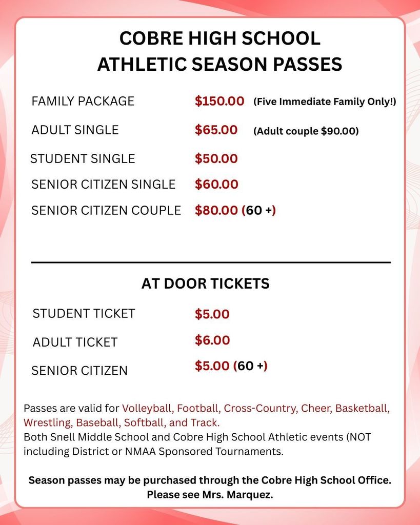 25-26 Athletic Season Passes