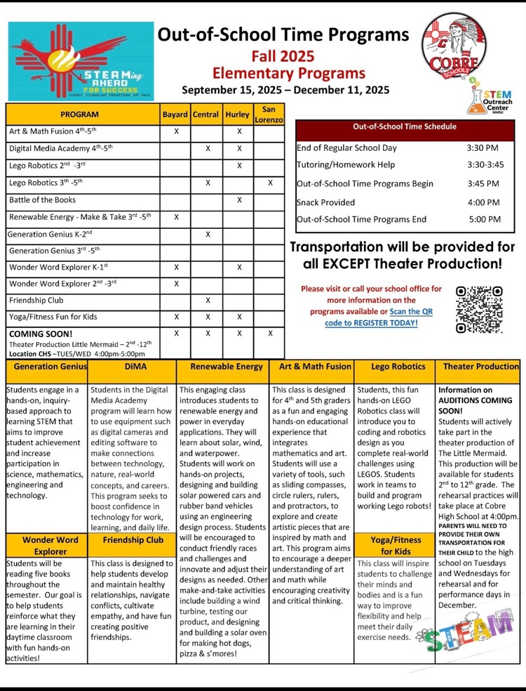 Afterschool Program Flyer