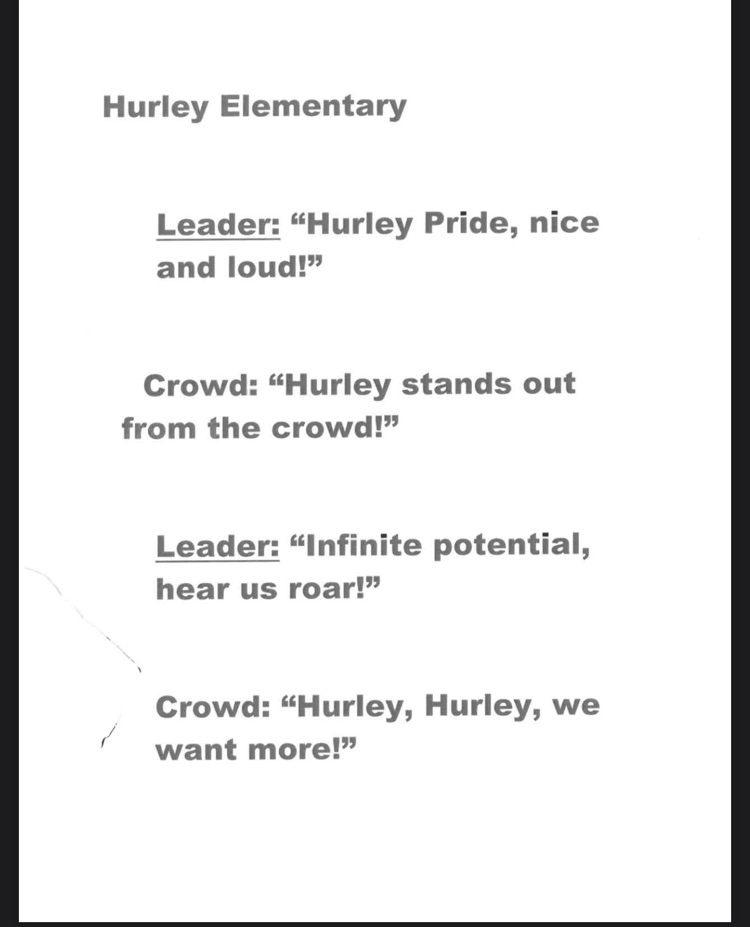 HURLEY ELEMENTARY COME OUT AND SHOW YOIR SCHOOL SPIRIT 📣